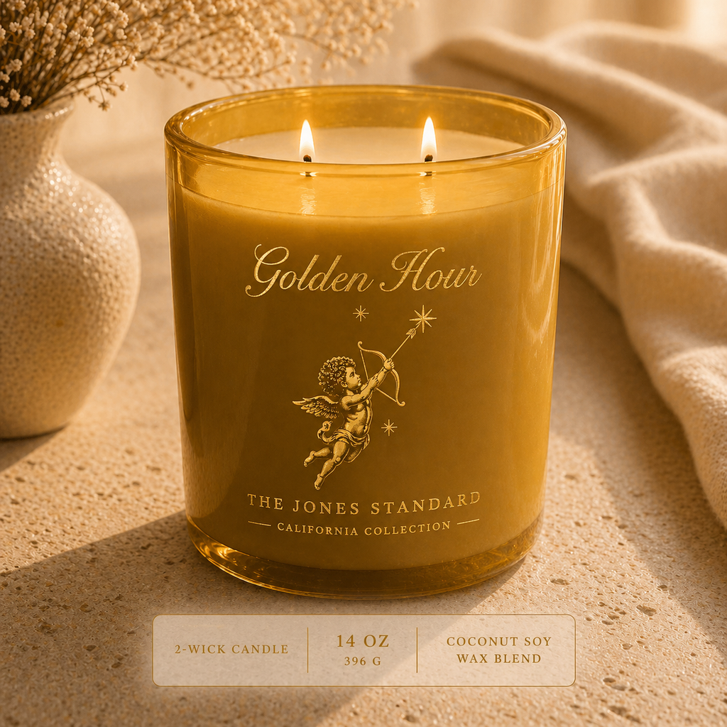 Golden Hour – 14 oz Luxury Candle | Coconut Soy Wax | The Jones Standard