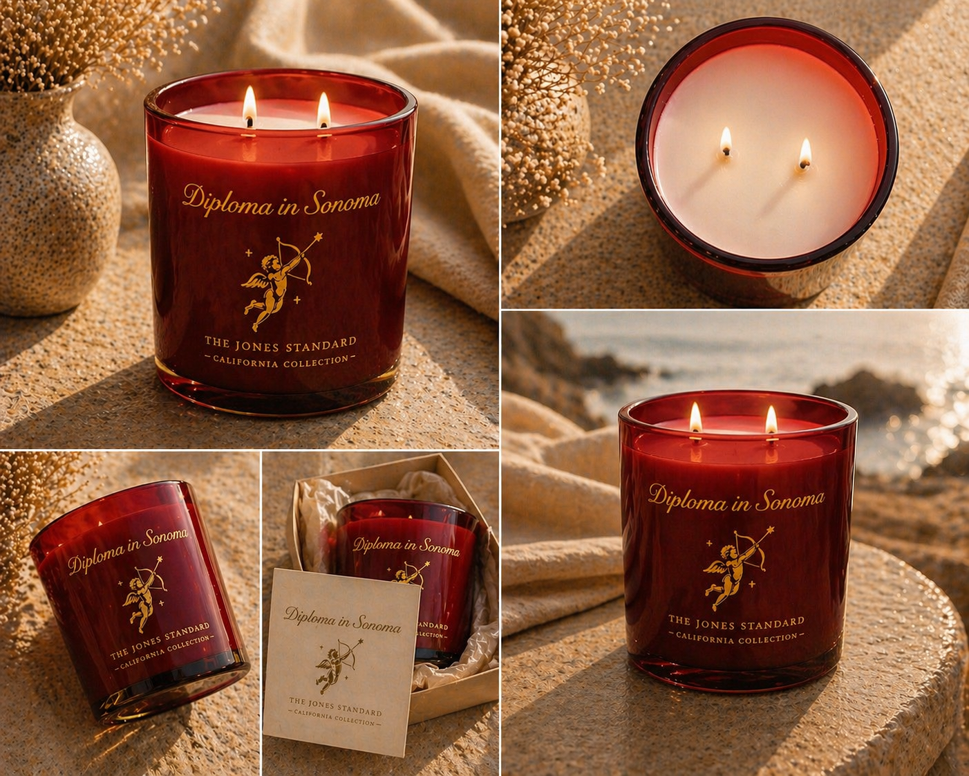 Diploma in Sonoma – 14 oz Luxury Candle | Citrus, Sandalwood & Aged Whiskey